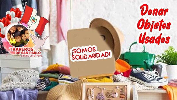 Celebremos las fechas patrias donando objetos usados a personas necesitadas.